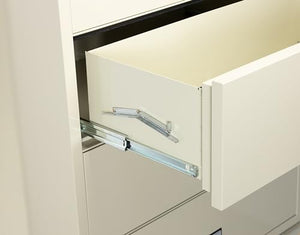 PHOENIX SAFE INTERNATIONAL LLC Lateral 44" 2-Drawer Fireproof File Cabinet with Key Lock, Water Seal - Putty (LAT2W44P)