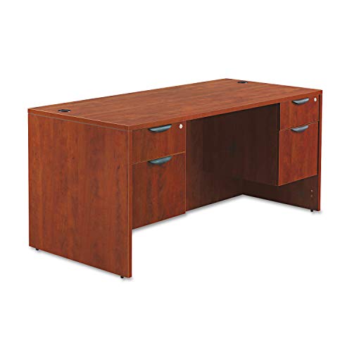 Alera Valencia Series 66 by 30 by 29-1/2-Inch Desk Shell, Medium Cherry