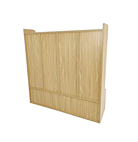 FixtureDisplays® 4-Section Kids School Coat Locker 41 X 13 X 43" with Bench and Cubbies, Backpack and Cubby Storage Organizer with Hooks, MDF Wood Locker for Daycares, Classrooms‘ Homes 10059-NPF