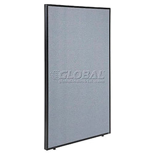 Global Industrial Office Partition Panel, Blue 48-1/4"W x 60" H