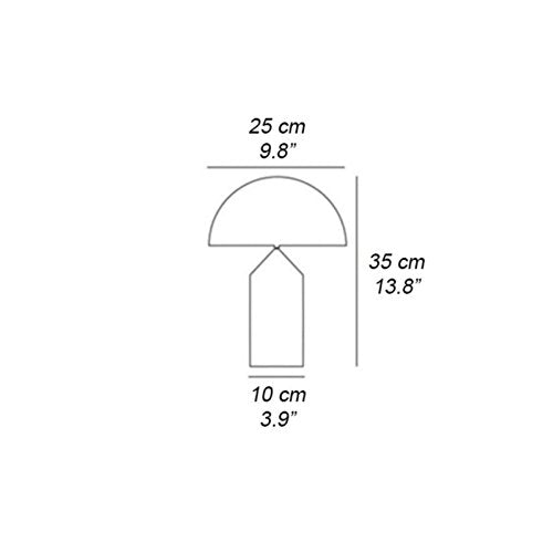 Oluce Atollo 238 Table Lamp 2x40W E14 Black