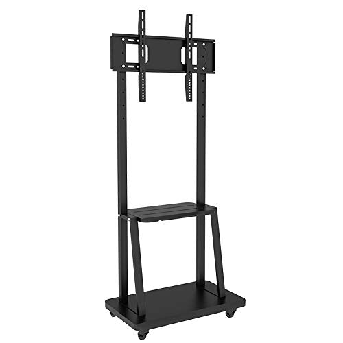 NBGYS Mobile TV Cart Stand Mount for 32-65 Inch TVs with Wheels and AV Shelf
