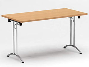 TeamWORK Tables 4 Person Meeting Office Table Model 6382 Beech Color