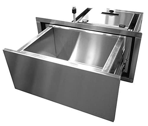 BRIXWELL ShureSAFE SPT319 Thru-Wall Transaction Drawer 18" x 25" x 9" With Locking Storage