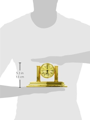 El Casco Clock & Pen Holder Gold M662L
