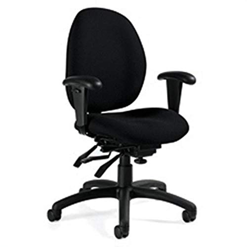 Global Office 3141-3TDBK-S110 Malaga Low Back MultiTilter Office