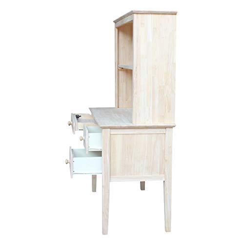 International Concepts K-OF66-65H Desk with Hutch