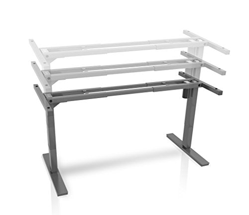 Ergo Elements Electric Adjustable Height Standing Desk Frame with Up/Down Button, White
