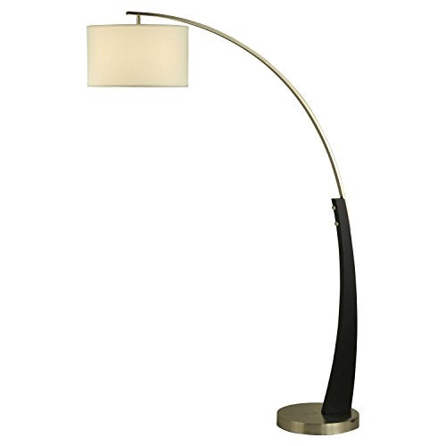 NOVA of California 2110003A Plimpton Arc Floor Lamp, Brushed Nickel