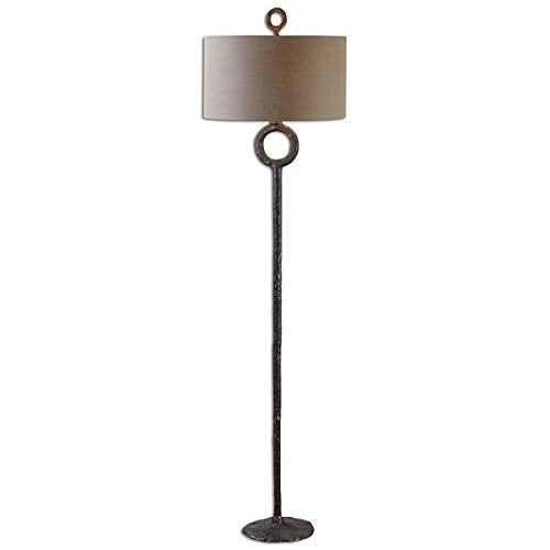 Uttermost 28633 Ferro Cast Iron Floor Lamp, Brown