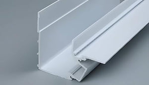 HISANDUK 20-Pack 65.6ft Plaster-in LED Aluminum Channel with Black Cover