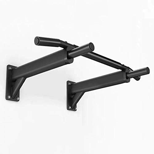 Strength Training Equipment Wall Mount Chin Up Bar Multi Grip Pull-Up Bar with Hangers for Punching Bags Power Ropes for Home Gym 1300 LB Weight Capacity (Color : A-Black)