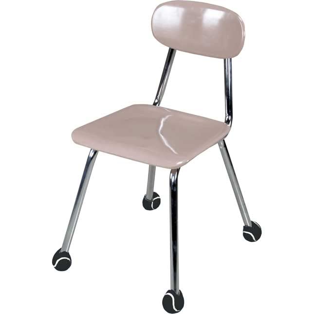 Really Good Stuff Quiet Chair Stay-Put Black Foot Covers - Set of 144