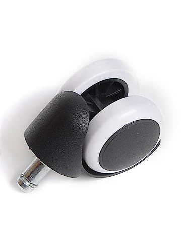 LCARY Office Chair Caster 5 Pcs/Lot 10mm/11mm 2 Inch Universal Wheel Silent - Matte Black