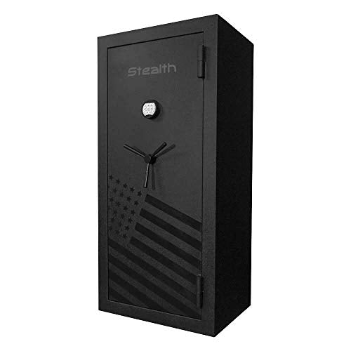 STEALTH Essential Gun Safe EGS28 28 Gun Capacity 30 Minute Fire 59x20x20 CA DOJ Approved