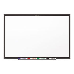 Classic Melamine Dry Erase Board, 72 x 48, White Surface, Black Frame, Sold as 1 Each