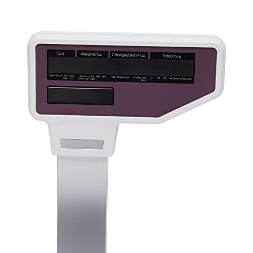 SHATUOA Electronic Price Computing Scale with Label Printer and Double-Sided Display