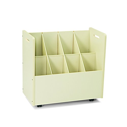 Safco Mobile Roll File, 8 Compartment, Putty - Model 3045