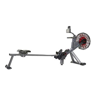 Sunny Health & Fitness Air Plus Magnetic Resistance Rowing Machine – SF-RW5940, Gray