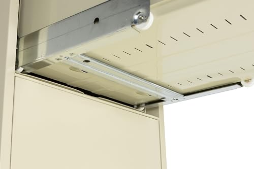 PHOENIX SAFE INTERNATIONAL LLC Vertical 31" 4-Drawer Letter Fireproof File Cabinet with Key Lock, Water Seal - Putty LTR4W31P