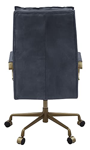 Acme Furniture Tinzud Office Chair, Gray Leather