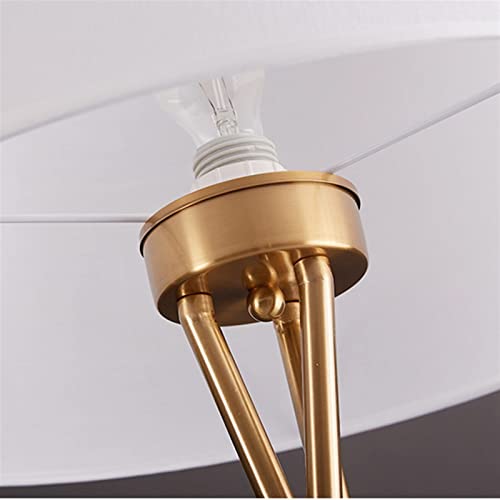 TRESORS Modern Tripod Metal Floor Lamp - White With Remote Control
