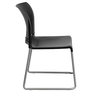 Flash Furniture HERCULES Series 5 Pack Black Stack Chair - 880 lb. Capacity