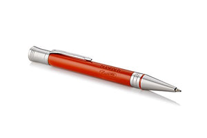 PARKER Duofold Ballpoint Pen, Classic Big Red Vintage with Medium Point Black Ink Refill