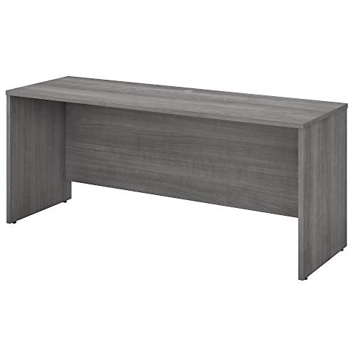 Bush Business Furniture Studio C Collection Desk/Credenza/Return, Platinum Gray