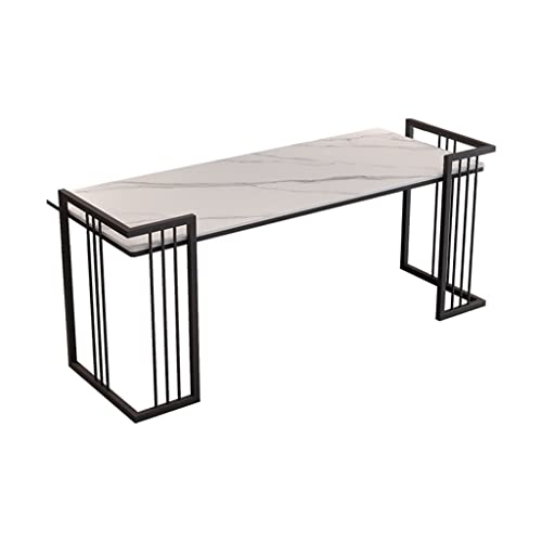 Computer Desk Home Study Office Desk Rock Slab Study Desk Office Desk (Color: D, Size: 120 * 60 * 75CM)