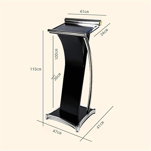 SMuCkS Wooden Podium Lectern Stand for Churches - White, Size (White)