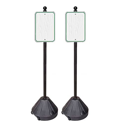 PP2 Tip'n Roll Portable Sign Pole - Black 60" - 2 Pack