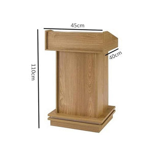 VducK Wooden Speaking Lectern Podium with Storage