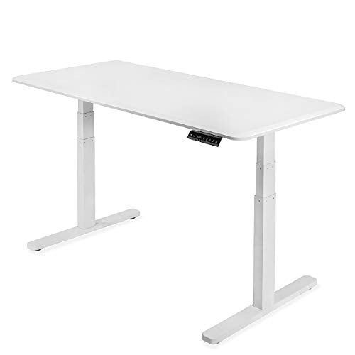Barton Electric Standing Desk Gaming Desk Adjustable Height Wood Workstation Standing Sit to Stand Memory Preset Handset Controller