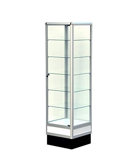 FixtureDisplays Aluminum Wall Showcase 20"LX72"HX20"D Retail Store Display AL7