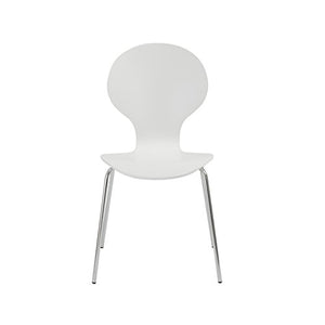 Eurø Style Bunny Stacking Chair, Set of 4, White