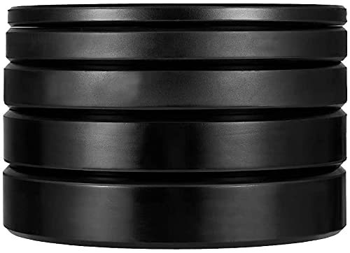 AMGYM KG Bumper Plates Olympic Weight Plates 2 inch Steel Insert, Strength Training(70kg Set)