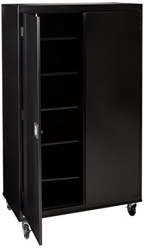 Sandusky Lee TA4R462472-09 Transport Series Mobile Storage Cabinet, Black