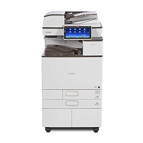 Ricoh Aficio MP C2004 Color Laser Multifunction Printer - 20ppm, Print, Copy, Scan, USB Print/Scan, Auto Duplex, Network, 1200 x 1200 DPI, 2GB Memory, 250 GB HDD, 2 Trays, Stand (Renewed)