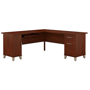 Bush Furniture Somerset 71W L Shaped Desk, Hansen Cherry