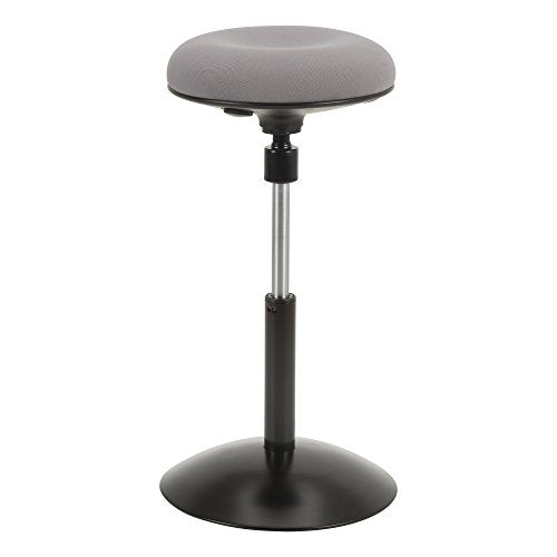 Norwood Commercial Furniture NOR-NIL1716F-GR-SO Active Stool W/Adjustable Height Pivot Round Seat, Grey