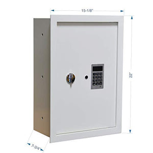 BUYaSafe WES2113-DF Fire Resistant Electronic Wall Safe 8" Deep for Deeper Walls