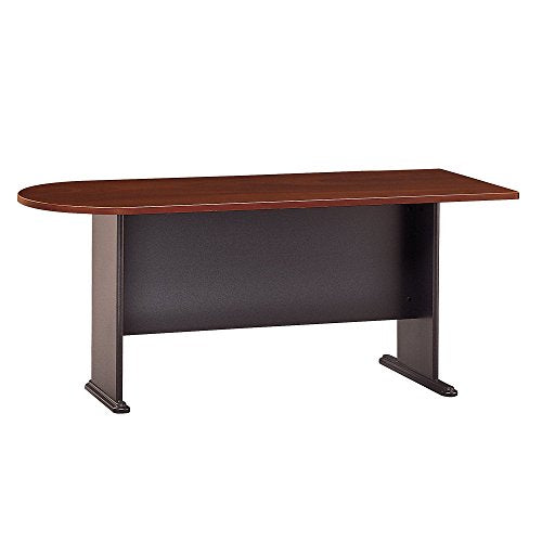 Bush Business Furniture Series A Collection 72W Universal Freestanding Peninsula in Hansen Cherry