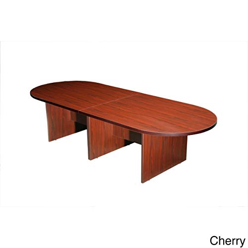 Boss 10Ft Race Track Conference Table, Cherry
