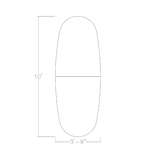 SKUTCHI DESIGNS INC. 10 Person Oval Conference Table with Power/Data | Silver Legs | Harmony Series | 10x4 Driftwood