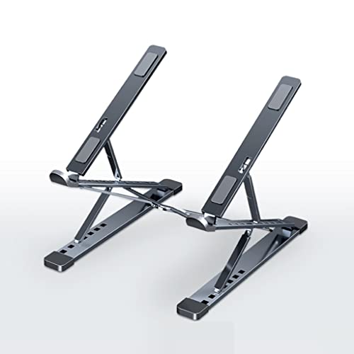 HNTHY Adjustable Laptop Stand Aluminum for Tablet Support Notebook Stand TableLaptop Holder Cooling pad (Color : A)