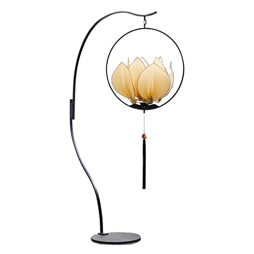 VejiA Chinese Style Lotus Floor Lamp Zen Decorative Lantern