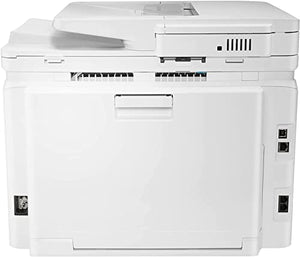 HP Color Laserjet Pro M283cdw Wireless All-in-One Laser Printer, 260-Sheet, 22ppm, 600x600DPI, Auto 2-Sided Printing, Remote Mobile Print, Print Scan Copy Fax, White, Durlyfish USB Printer Cable