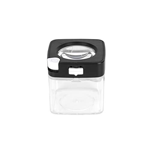 Smokus Focus Comet 20 Pack (Black) - Child Resistant Certified - Magnifying Lens LED Lights Airtight Seal