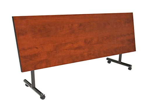 Regency Seating Kobe 84" Flip Top Mobile Training Table - Cherry